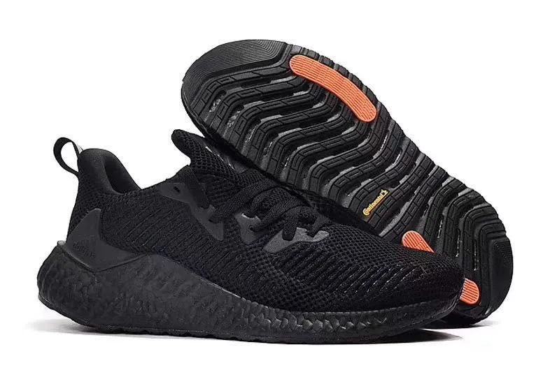 Adidas Alpha Bounce Boost Running Sneakers - All Black