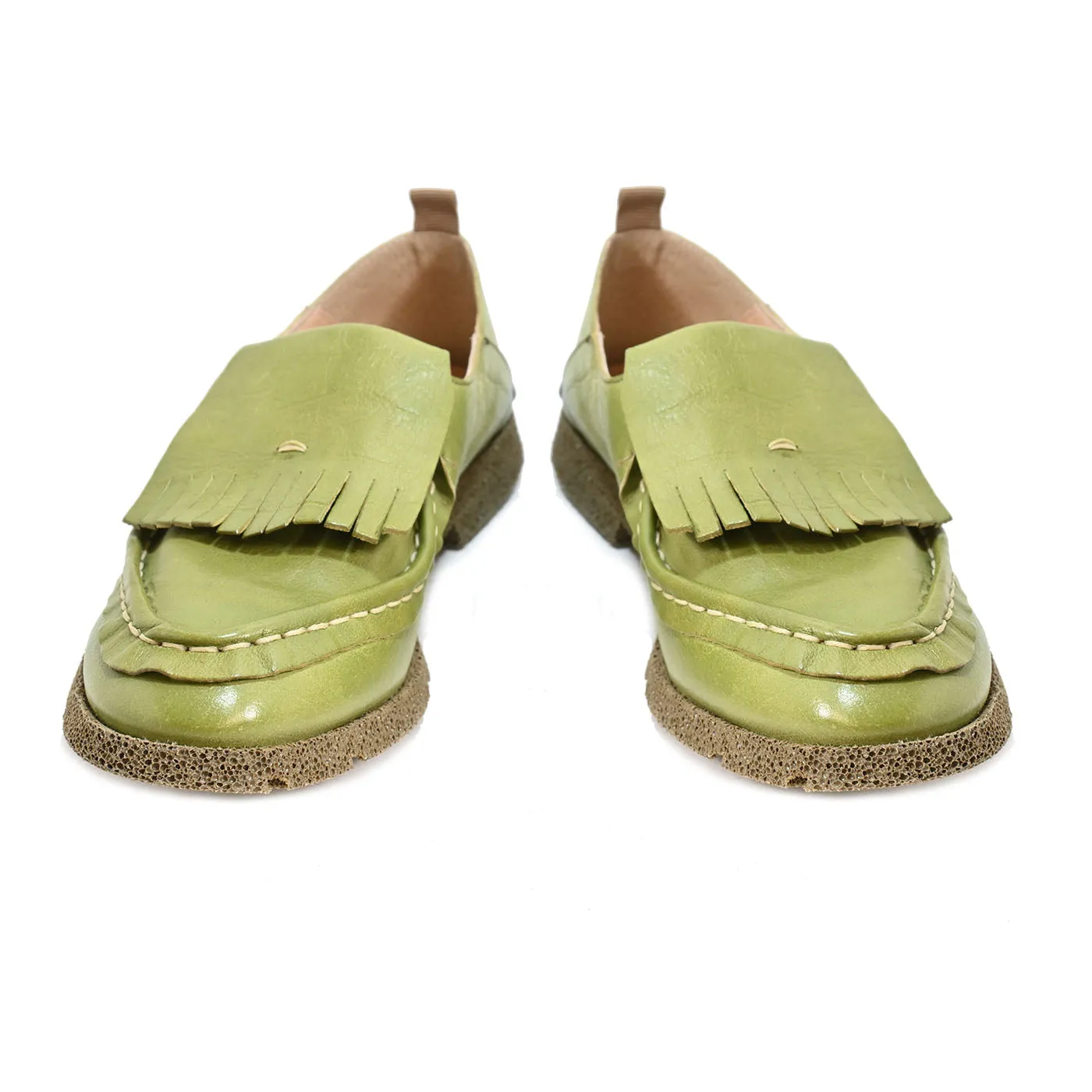 BELLE 02 - moccasin leather ALOE