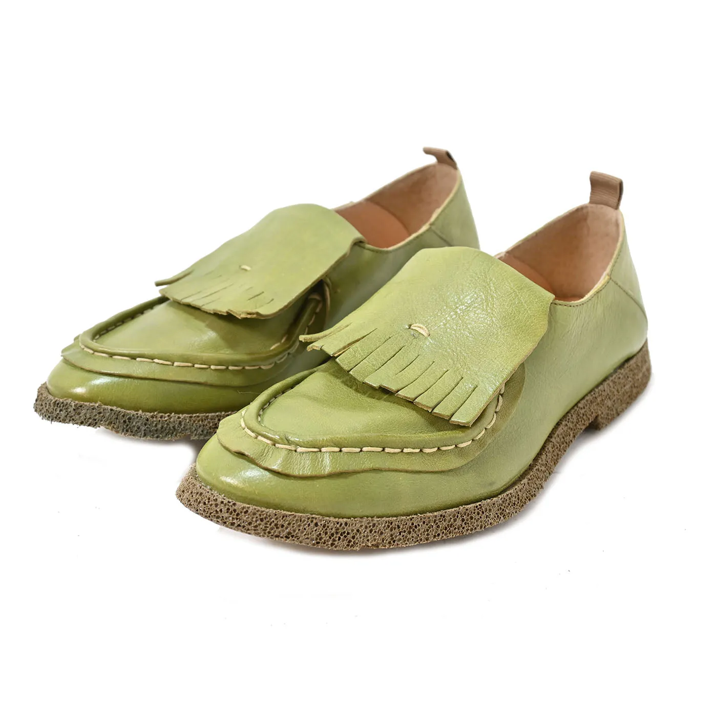 BELLE 02 - moccasin leather ALOE