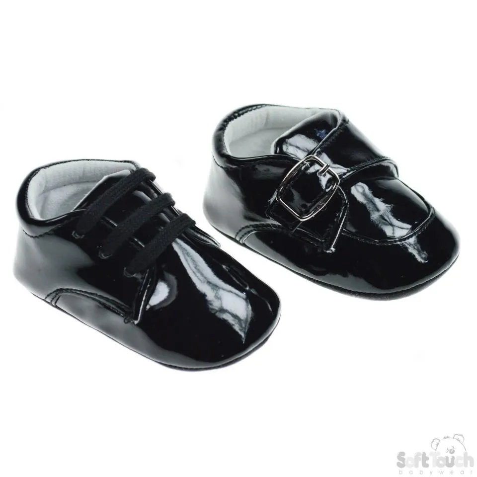 Black PU Shoes: B2176