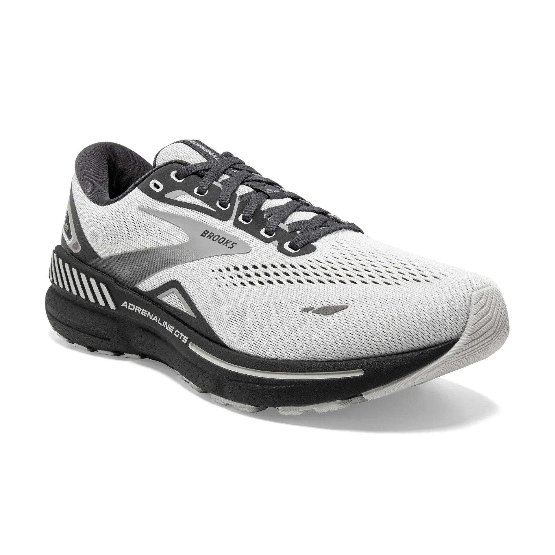 Brooks Mens Adrenaline GTS 23 Wide - Oyster/Ebony/Alloy (1103912E065)