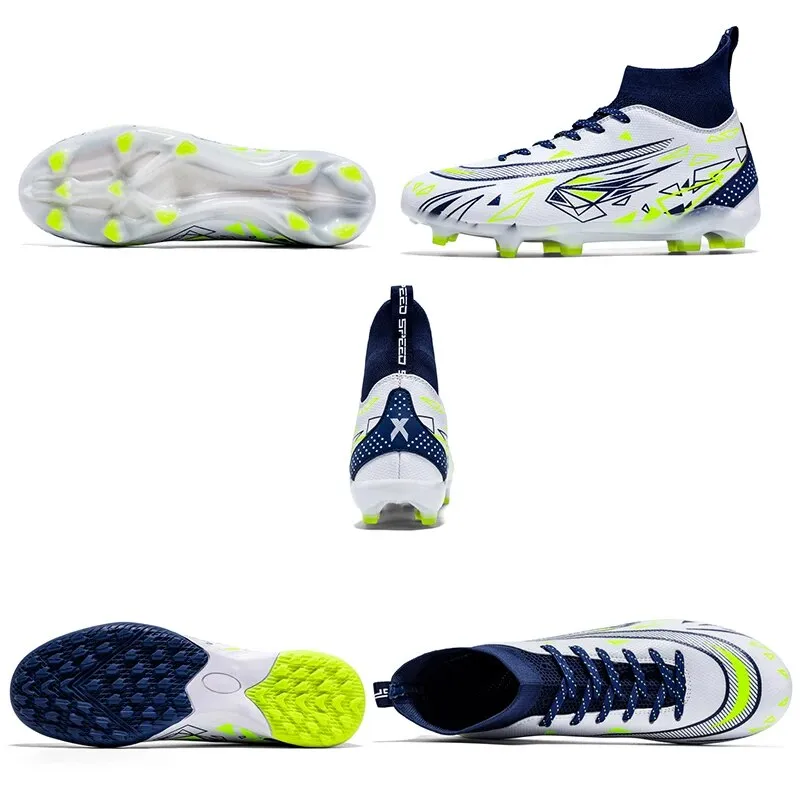 CR Quality Soccer Cleats/ Neon Football Shoes Studded FG AG TF