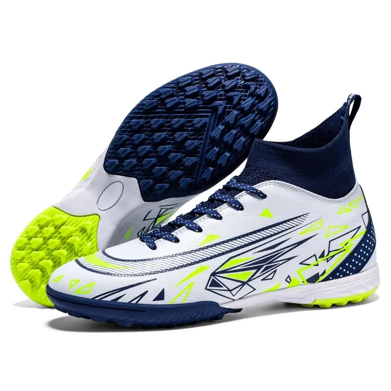 CR Quality Soccer Cleats/ Neon Football Shoes Studded FG AG TF