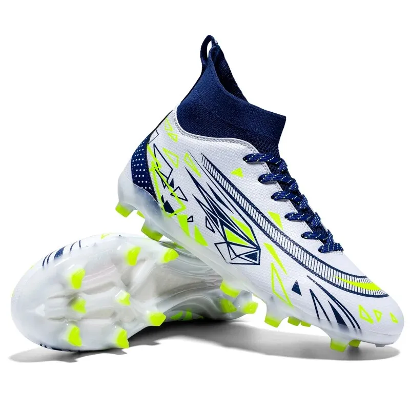 CR Quality Soccer Cleats/ Neon Football Shoes Studded FG AG TF