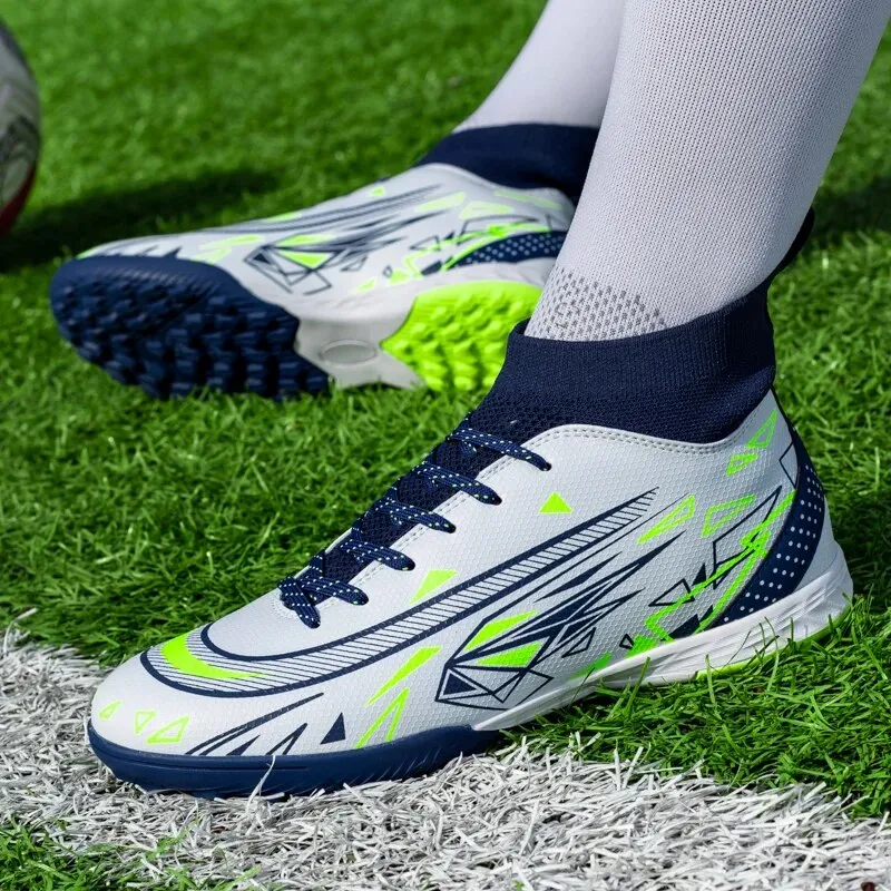 CR Quality Soccer Cleats/ Neon Football Shoes Studded FG AG TF