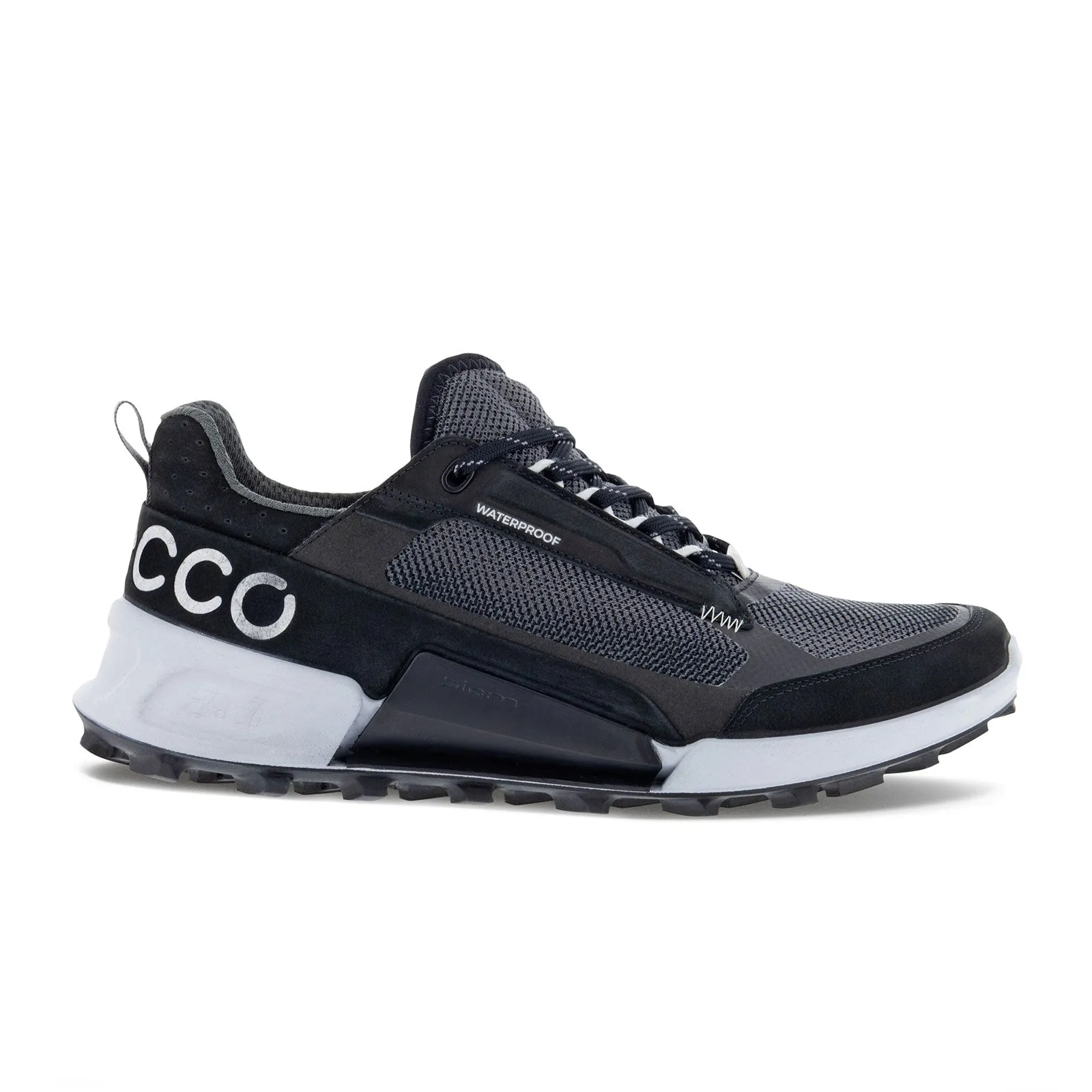 ECCO BIOM 2.1 X MTN Low Waterproof Trail Shoe (Men) - Black/Magnet/Black