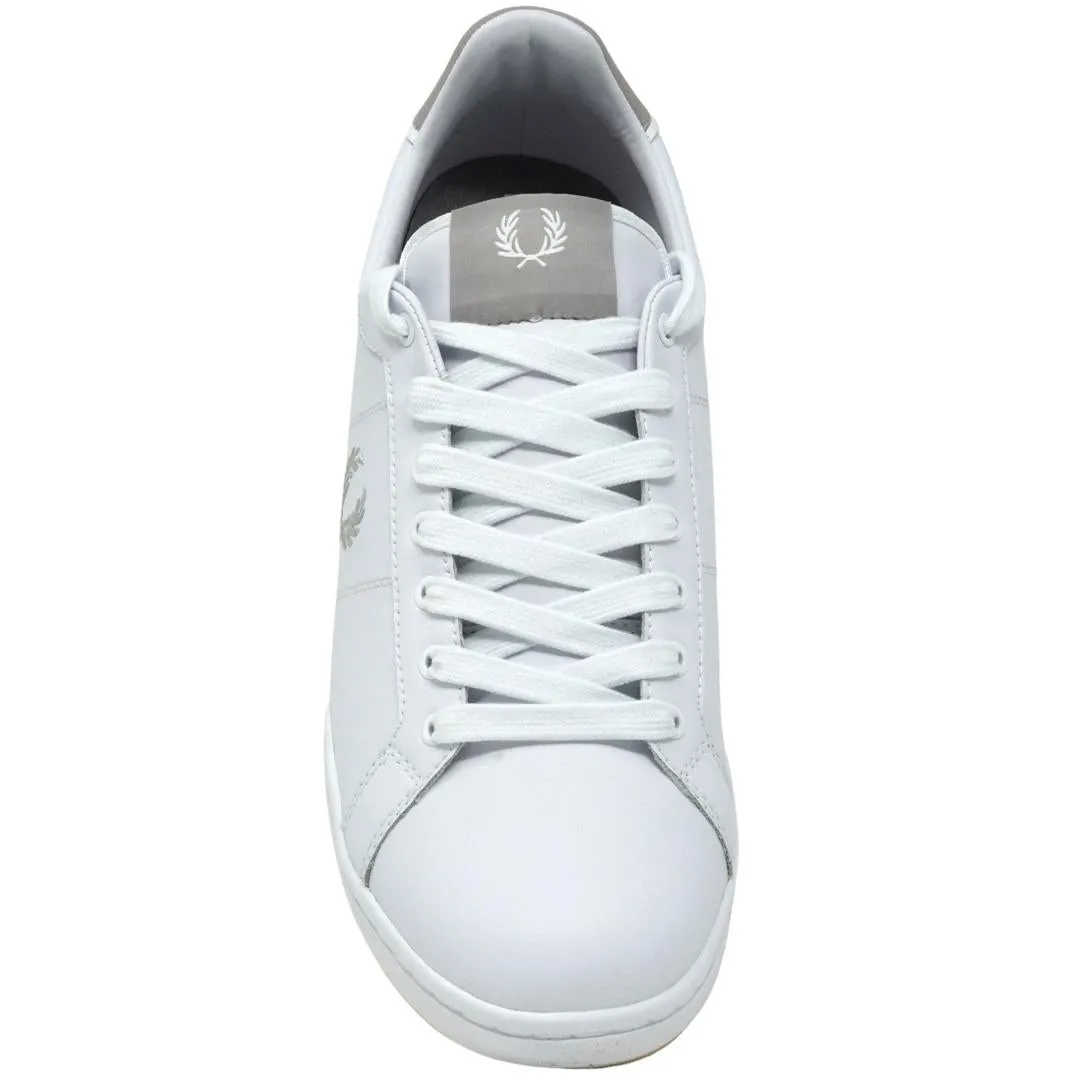 Fred Perry B6202 200 B722 White Leather Trainers