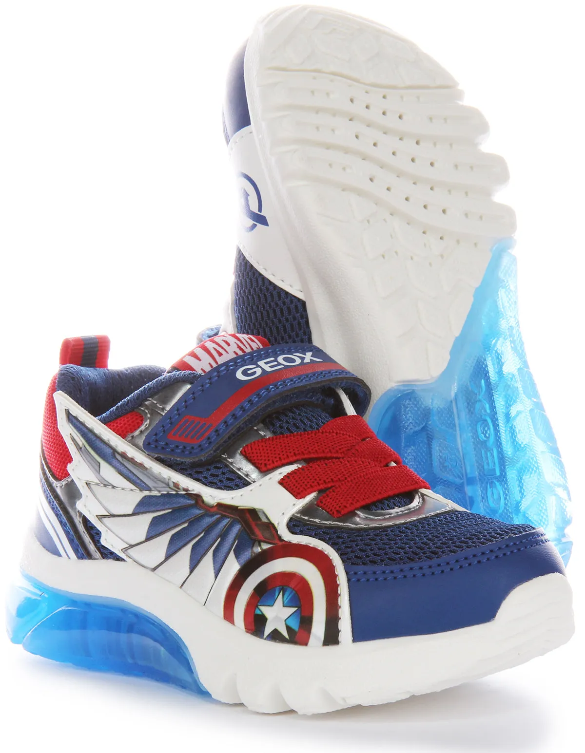 Geox J Ciberdrone Captain America Marvel In Navy For Infants