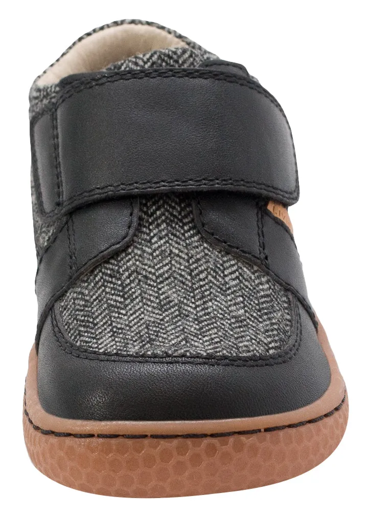 Livie & Luca Boy's Maverick Sneakers, Black Herringbone