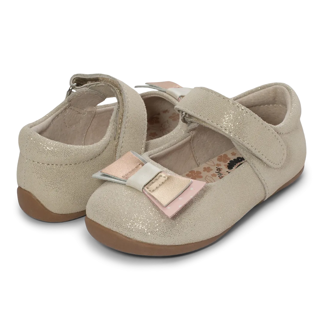 Livie & Luca Girl's Tako Mary Jane Shoes, Gold Cream