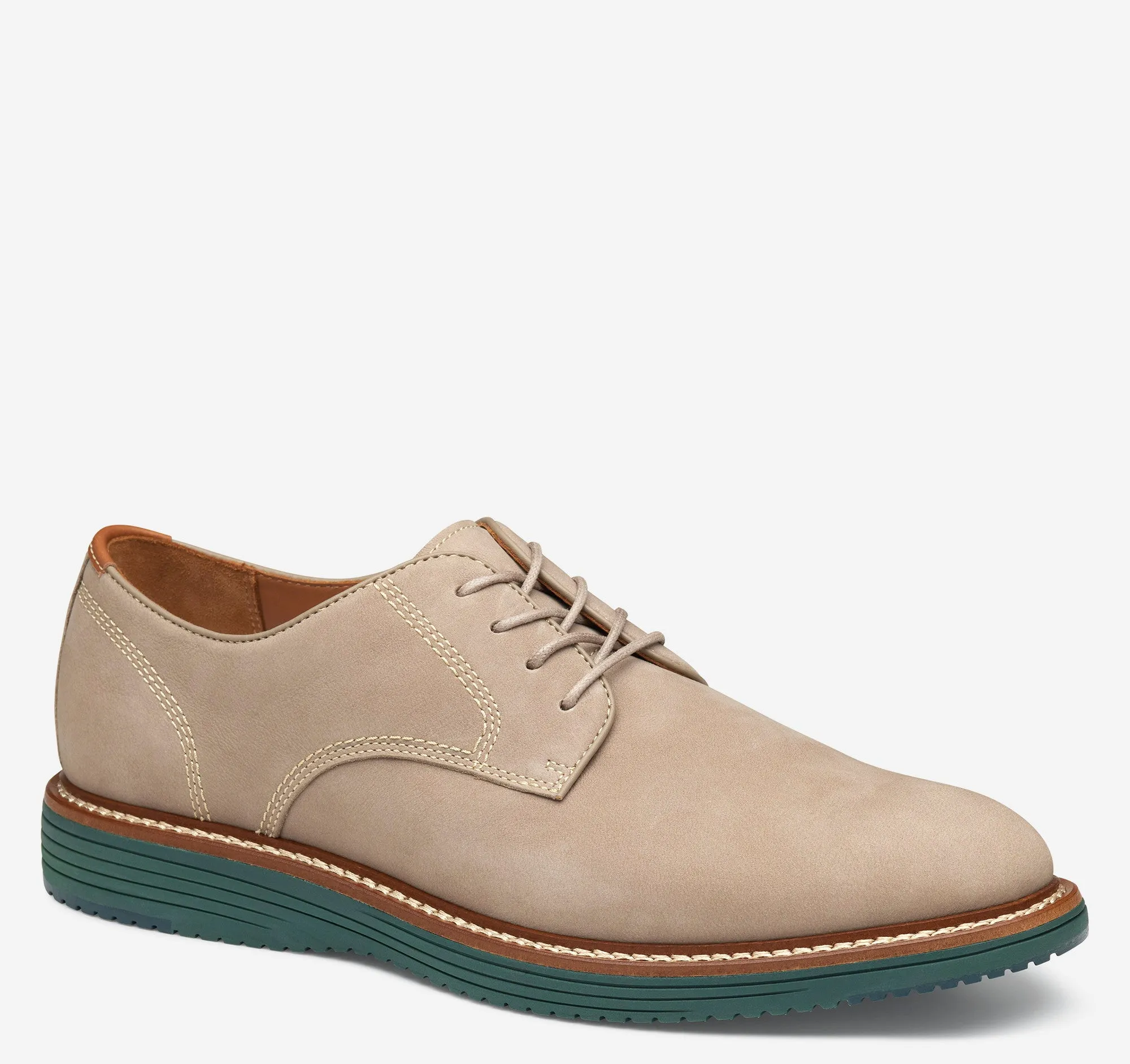 Men's Johnston & Murphy | Upton Plain Toe | Taupe Nubuck