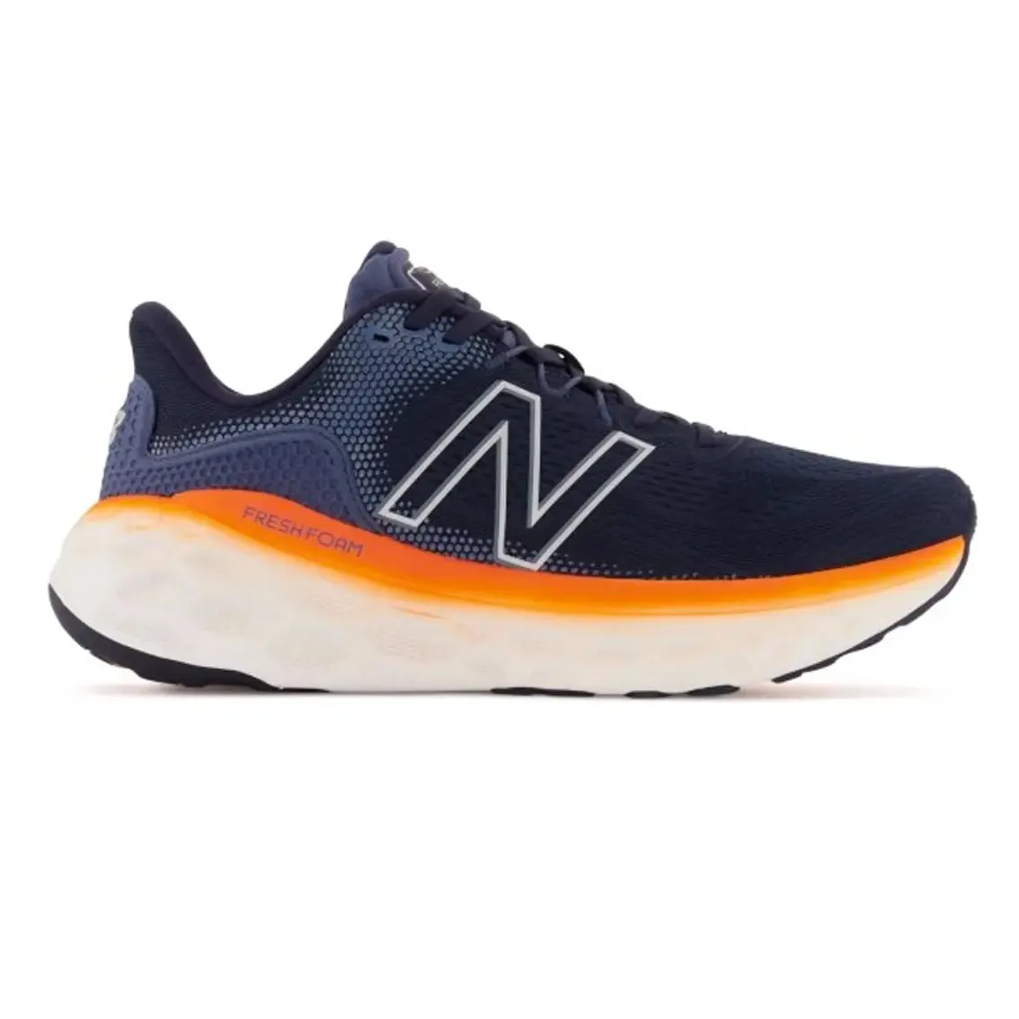 Mens New Balance Fresh Foam X More v3 - Eclipse / Vibrant Orange