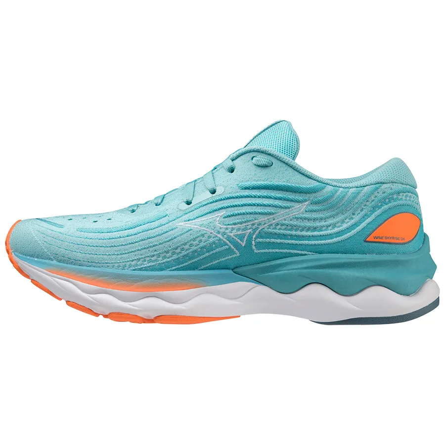 Mizuno Wave Skyrise 4 (Women's) - Antigua Sand/White/ Light Orange