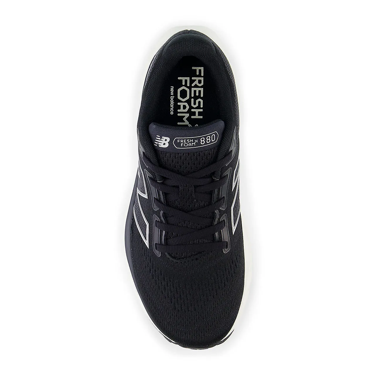 New Balance Fresh Foam X 880 v14 Wide (Womens) - Black with sea salt and silver metallic