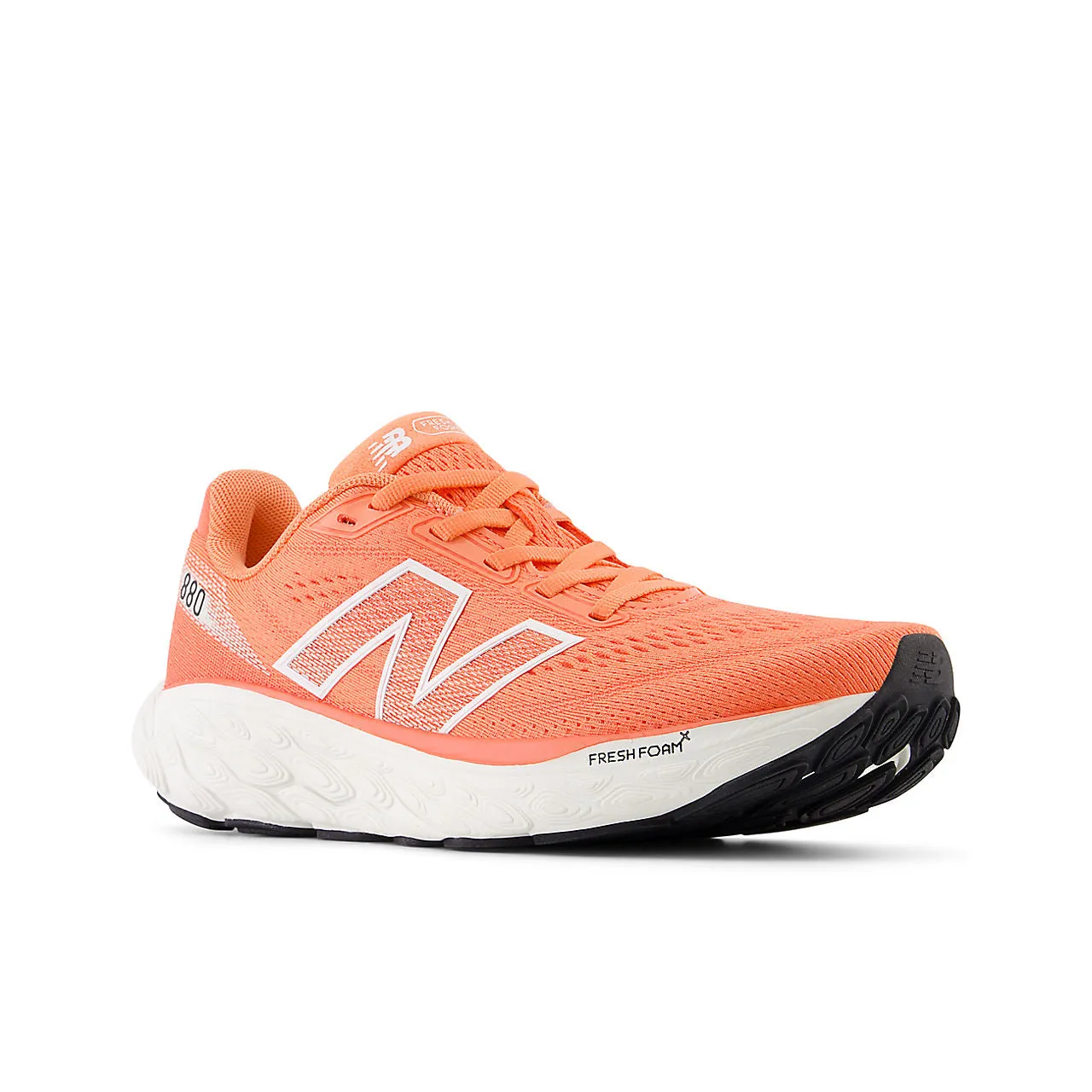 New Balance Fresh Foam X 880 v14 Wide (Womens) - Gulf red with sea salt and black