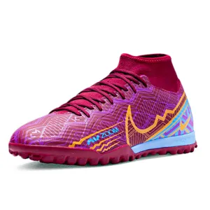 Nike Zoom Superfly 9 Academy KM Turf (Dark Beetroot/Metallic Vivid Gold)