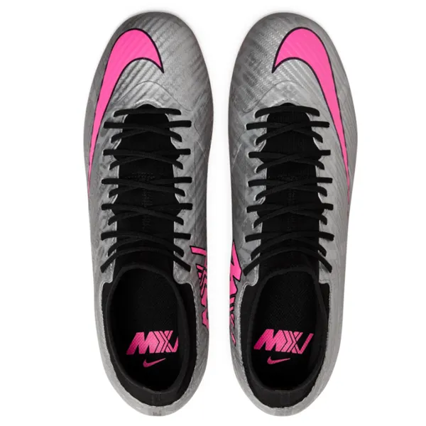 Nike Zoom Superfly 9 Academy XXV FG/MG Soccer Cleats (Metallic Silver/Hyper Pink)