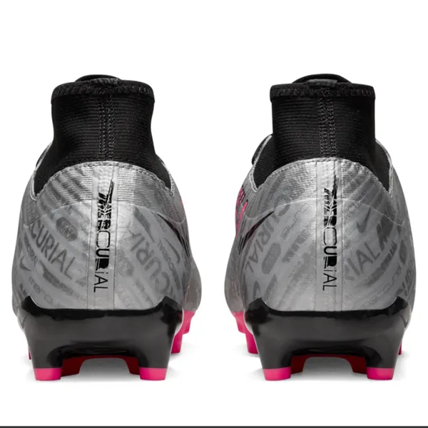 Nike Zoom Superfly 9 Academy XXV FG/MG Soccer Cleats (Metallic Silver/Hyper Pink)