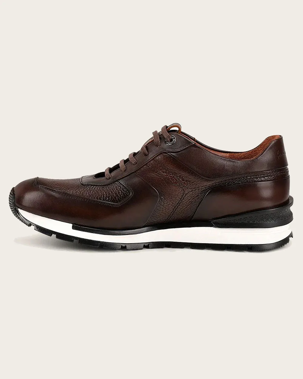 Sneakers brown deer leather