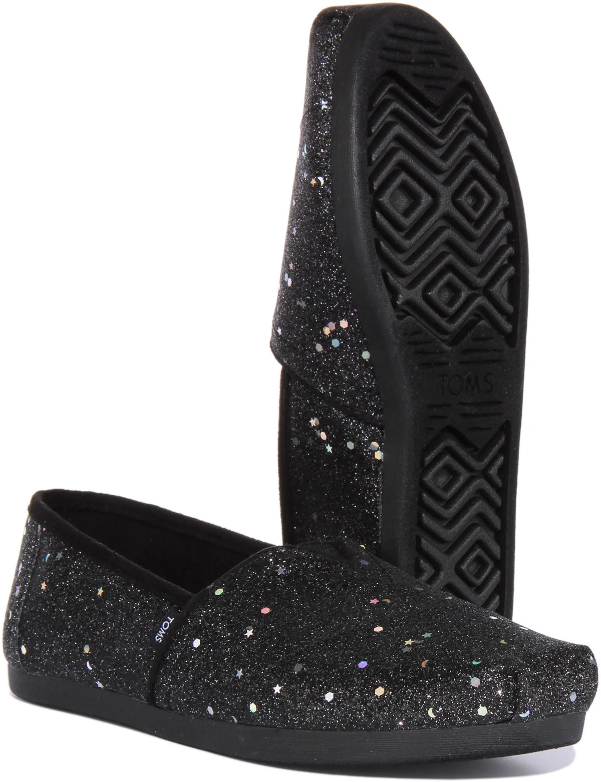 Toms Alpargata In Black Shiny For Women