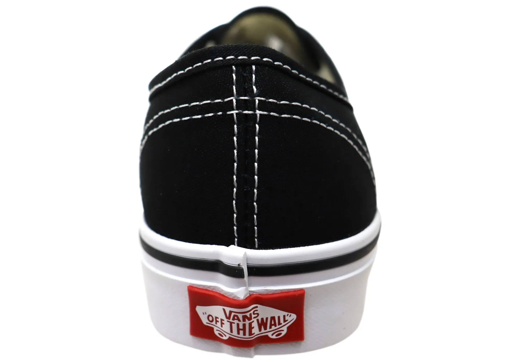 Vans Authentic Unisex Comfortable Lace Up Sneakers Black