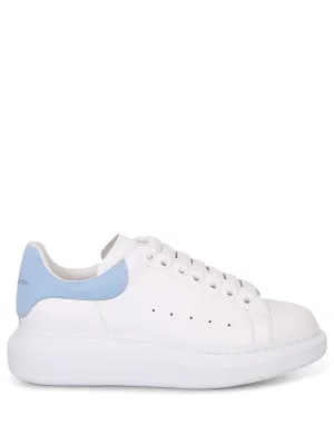 White and sky blue Oversize sneakers