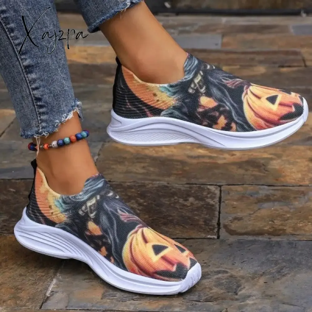 Xajzpa - Yellow Casual Sportswear Daily Patchwork Printing Round Comfortable Shoes