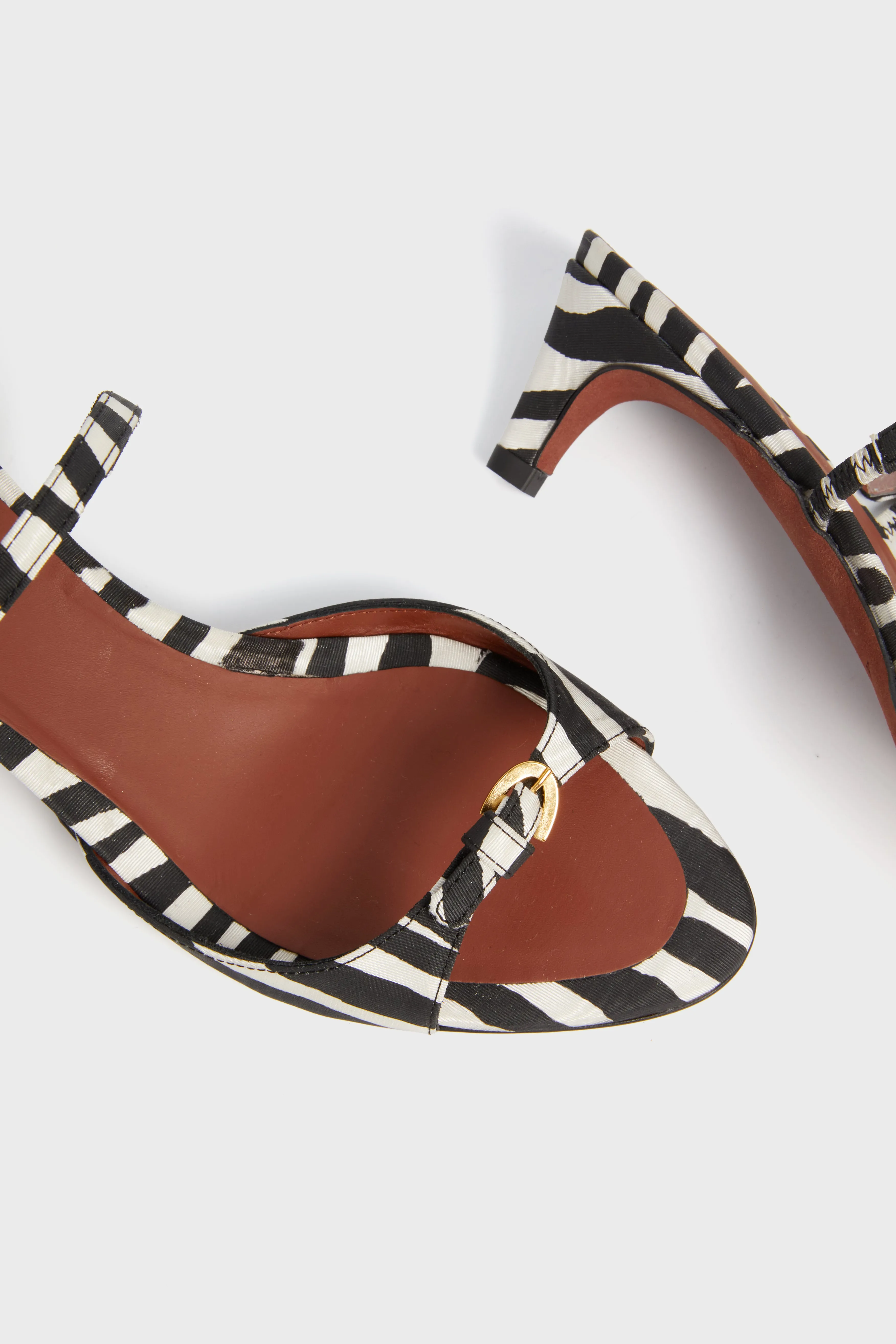 Zebra Crepe Satin La Capricciosa Heels